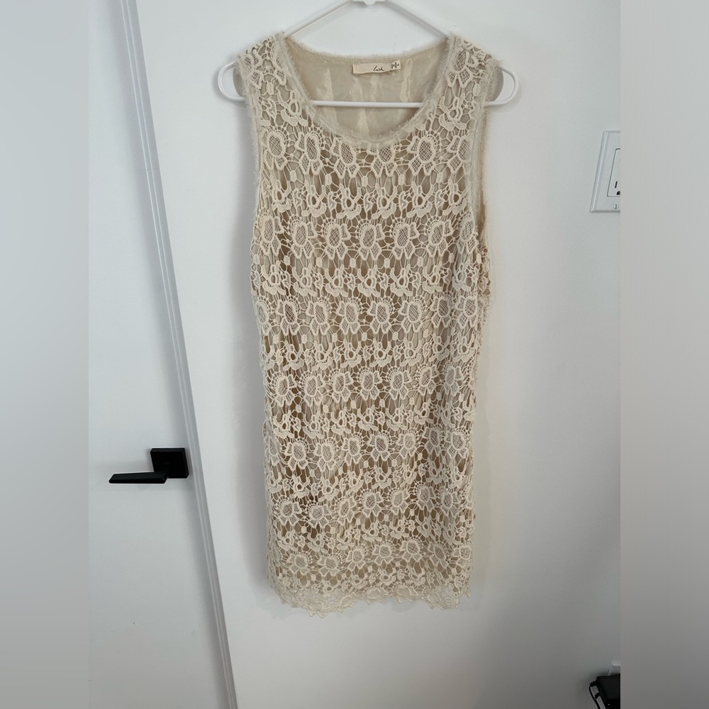Cream lace dress